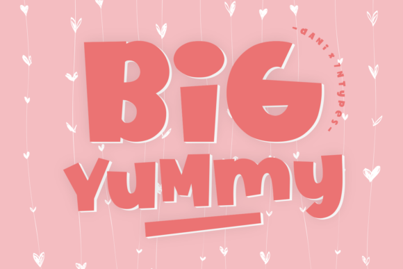 Big Yummy: A Bold and Cute Display Font for Web Design