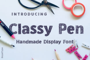 Classy Pen: A Unique Display Font for Editorial Design