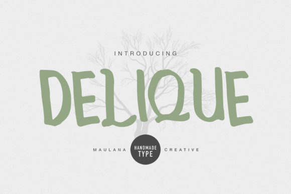 Delique: A Fun and Quirky Display Font for Creative Campaigns