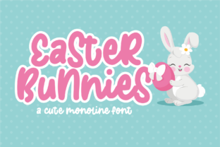 Easter Bunnies: A Charming Display Font for Editorial Design
