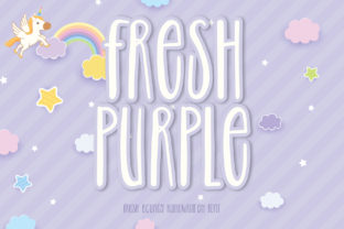 Fresh Purple: A Quirky Display Font for Engaging Campaigns