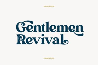 Gentlemen Revival: A Sophisticated Display Font for Web Design