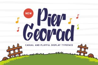 Pier Georad: A Jolly Display Font for Craft and Design
