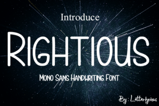 Rightious: A Bold and Elegant Typeface