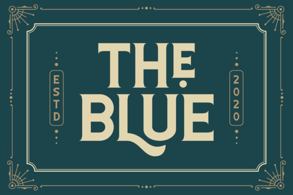 The Blue: A Playfully Nostalgic Font for Your Brand