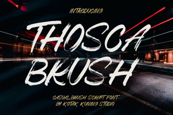 Thosca Brush: A Perfect Font for Crafty Creations