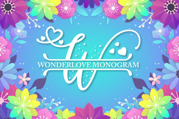 Transform Your Brand with Wonderlove Monogram Font